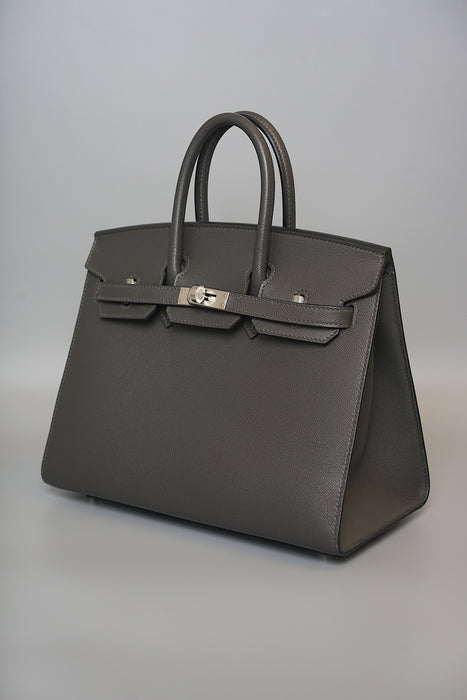 Hermes Birkin 25 Sellier in Graphite Madame Phw (Brand New)