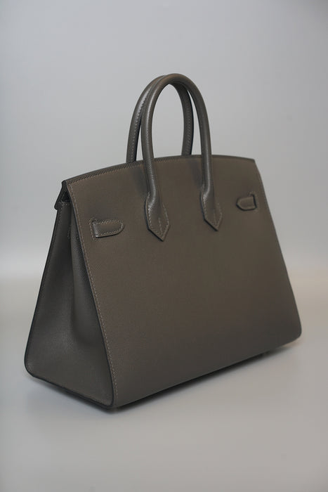 Hermes Birkin 25 Sellier in Graphite Madame Phw (Brand New)
