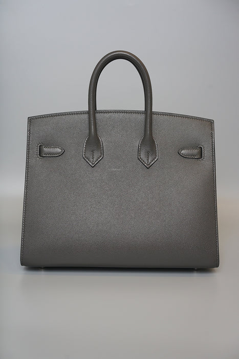 Hermes Birkin 25 Sellier in Graphite Madame Phw (Brand New)