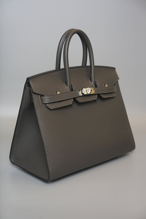 Hermes Birkin 25 Sellier in Graphite Madame Phw (Brand New)