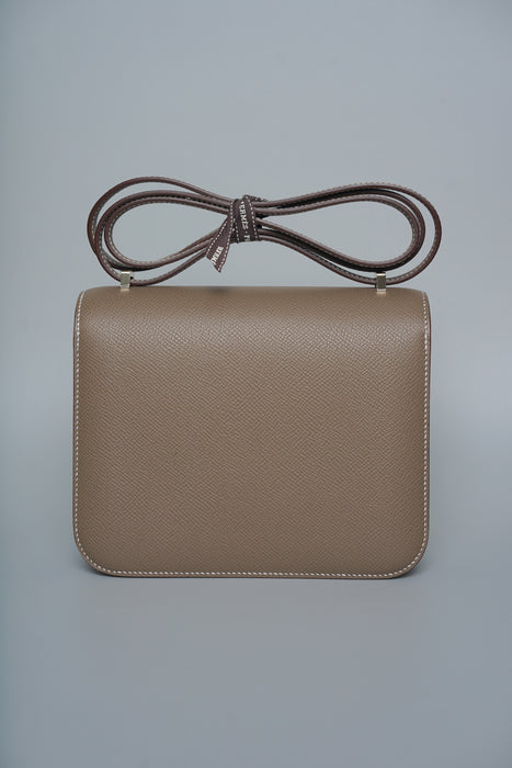 Hermes Constance 18 in Etoupe Epsom Permabrass (Brand New)