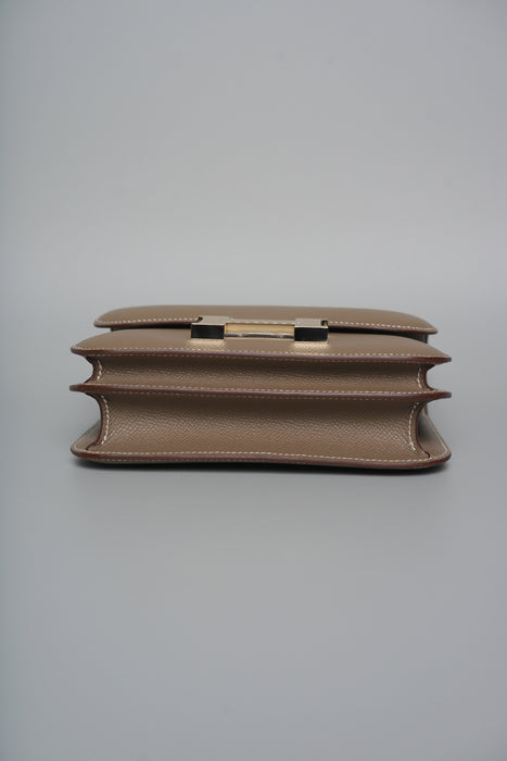 Hermes Constance 18 in Etoupe Epsom Permabrass (Brand New)