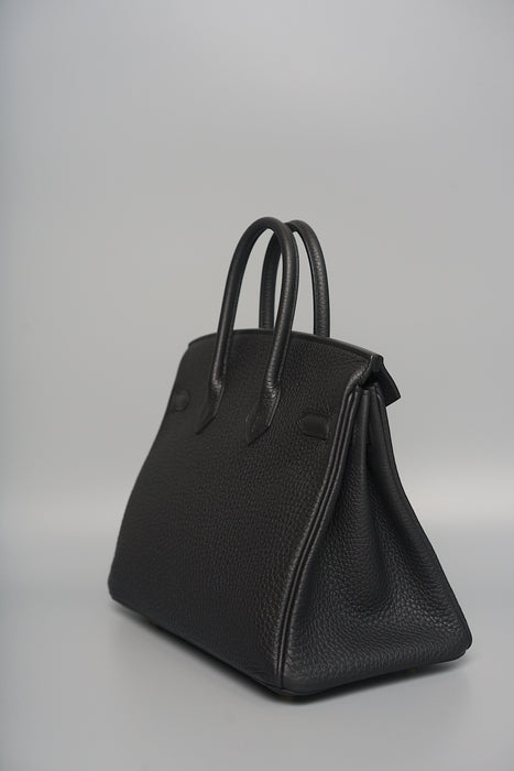 Hermes Birkin 25 in Black Togo Permabrass (Brand New)