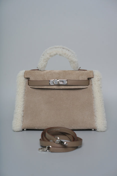Hermes Kelly 20 in Teddy Etoupe Phw (Brand New)