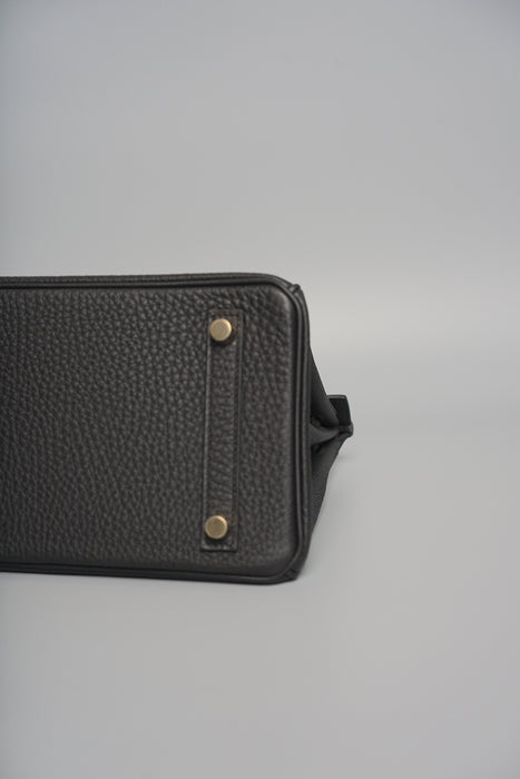 Hermes Birkin 25 in Black Togo Permabrass (Brand New)