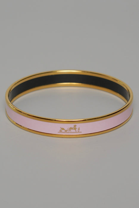 ⁠Hermes Uni Bangle in Rose Candeur Rghw