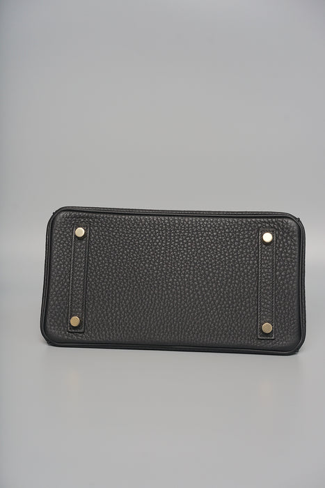 Hermes Birkin 25 in Black Togo Permabrass (Brand New)