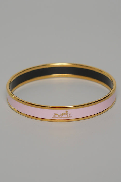 ⁠Hermes Uni Bangle in Rose Candeur Rghw