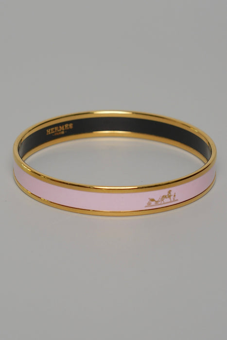 ⁠Hermes Uni Bangle in Rose Candeur Rghw