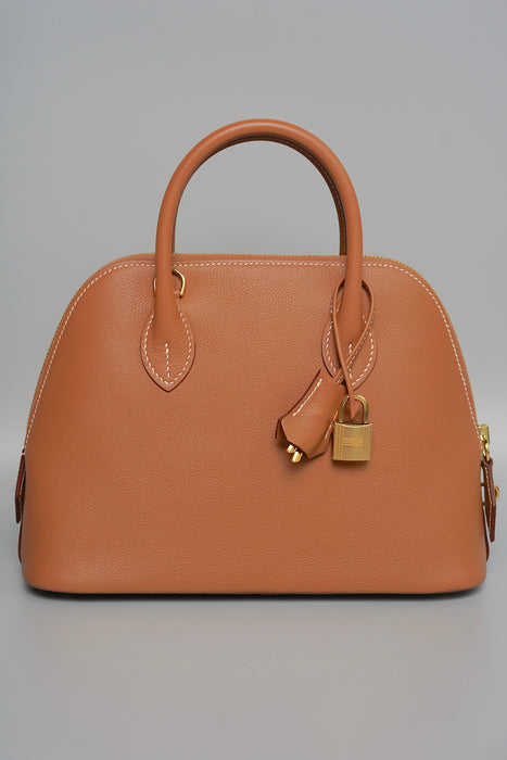 Hermes Bolide 25 Evercolor in Gold Ghw (Brand New)