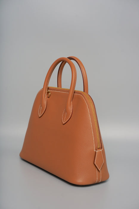 Hermes Bolide 25 Evercolor in Gold Ghw (Brand New)