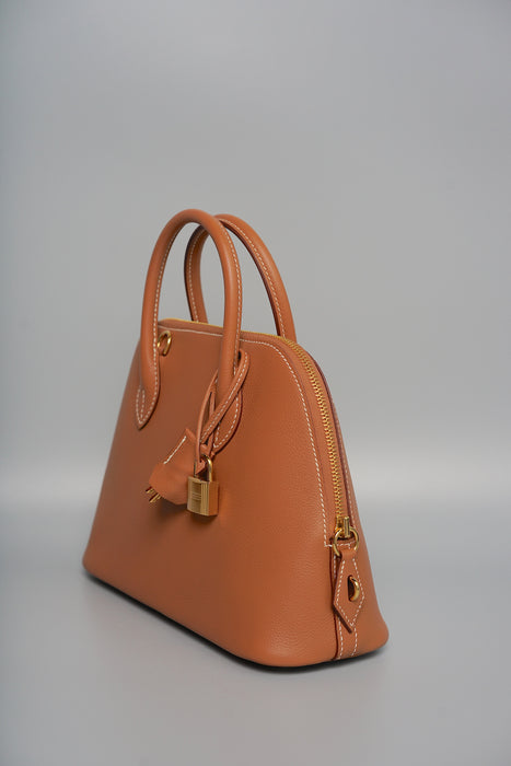 Hermes Bolide 25 Evercolor in Gold Ghw (Brand New)