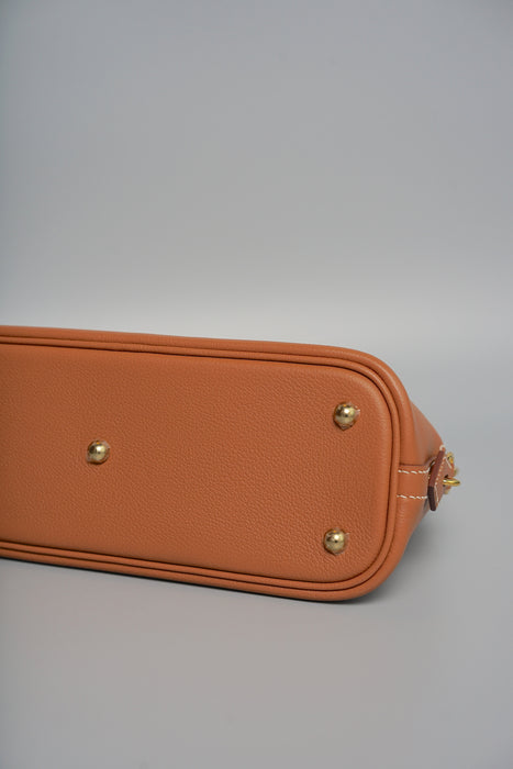 Hermes Bolide 25 Evercolor in Gold Ghw (Brand New)