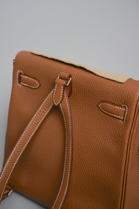 Hermes Kelly 22 Ado Backpack in Gold Ghw (Brand New)