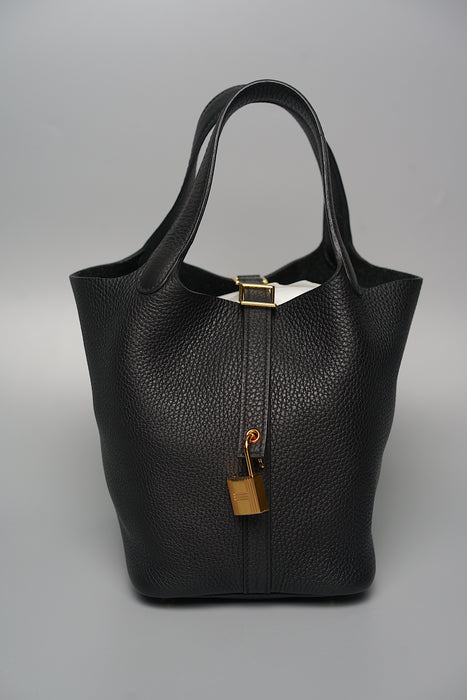 Hermes Picotin 18 in Black Ghw