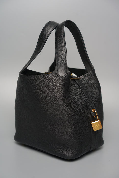 Hermes Picotin 18 in Black Ghw