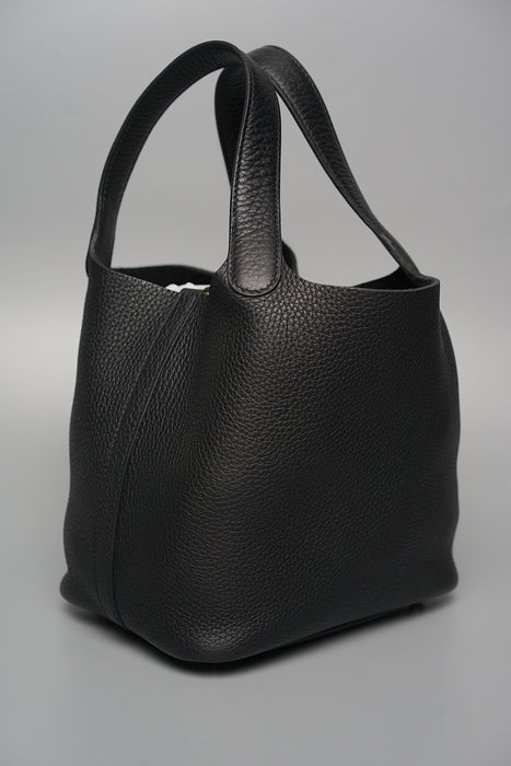 Hermes Picotin 18 in Black Ghw