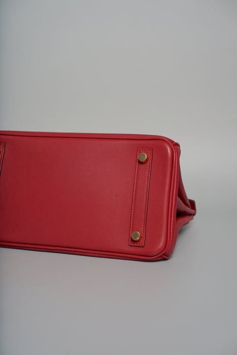 Hermes Birkin 35 in Rouge Grenat Togo Ghw