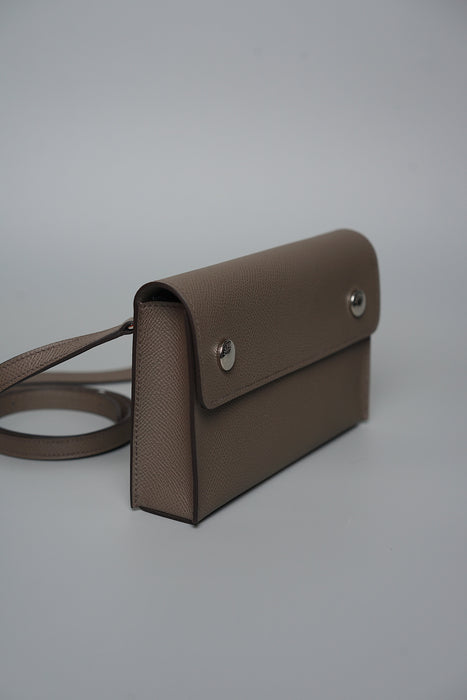 Hermes Snap Wallet in Gris Etain Phw (Brand New)