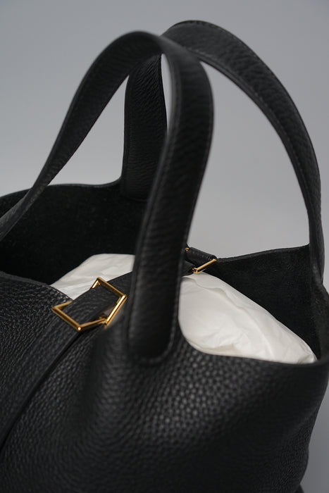 Hermes Picotin 18 in Black Ghw