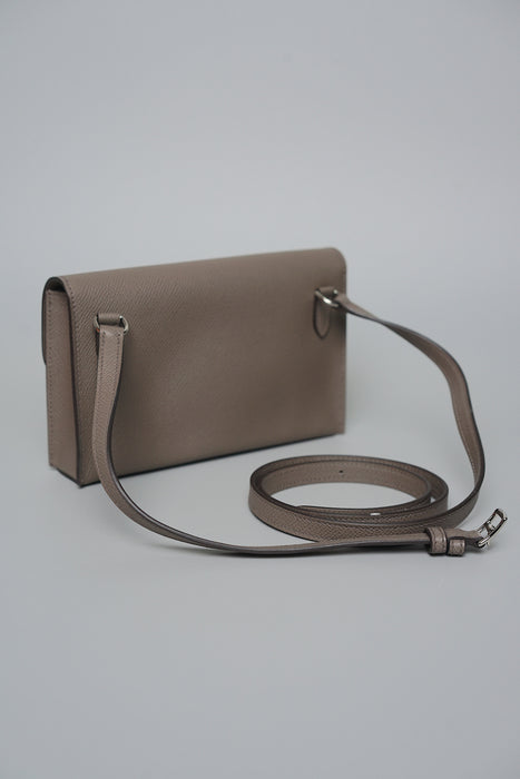 Hermes Snap Wallet in Gris Etain Phw (Brand New)