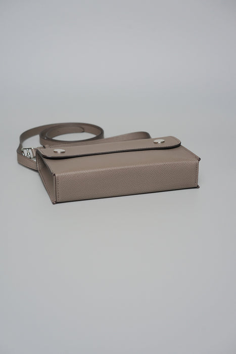 Hermes Snap Wallet in Gris Etain Phw (Brand New)