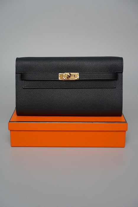Hermes Kelly To Go in Noir Ghw (Brand New)