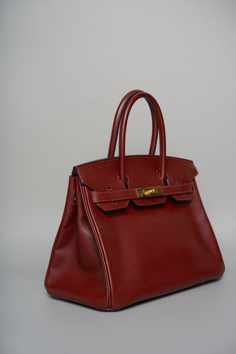 Hermes Birkin 30 in Bordeaux Epsom Ghw (Brand New)