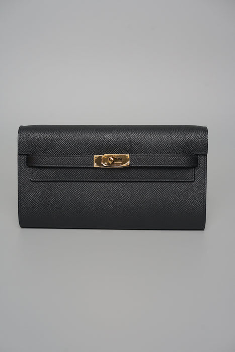 Hermes Kelly To Go in Noir Ghw (Brand New)