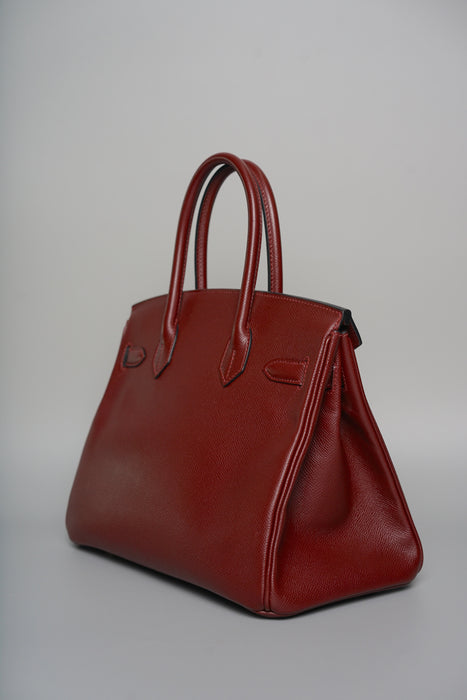 Hermes Birkin 30 in Bordeaux Epsom Ghw (Brand New)