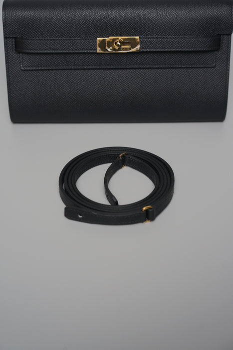 Hermes Kelly To Go in Noir Ghw (Brand New)