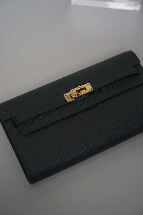 Hermes Kelly To Go in Noir Ghw (Brand New)