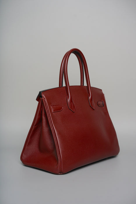 Hermes Birkin 30 in Bordeaux Epsom Ghw (Brand New)