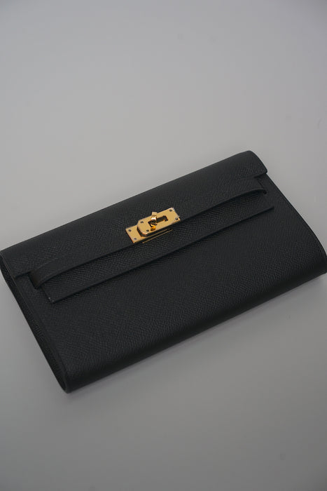 Hermes Kelly To Go in Noir Ghw (Brand New)