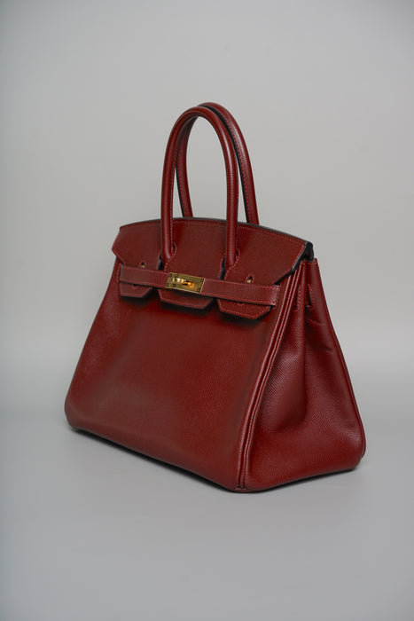 Hermes Birkin 30 in Bordeaux Epsom Ghw (Brand New)