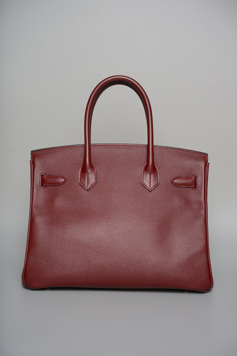 Hermes Birkin 30 in Bordeaux Epsom Ghw (Brand New)