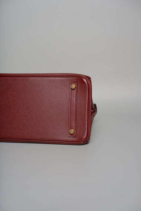 Hermes Birkin 30 in Bordeaux Epsom Ghw (Brand New)