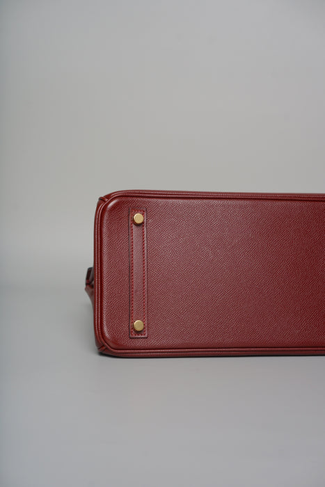 Hermes Birkin 30 in Bordeaux Epsom Ghw (Brand New)