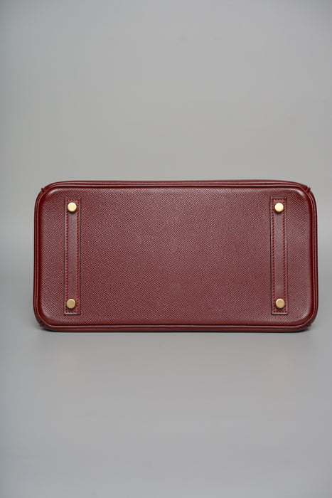 Hermes Birkin 30 in Bordeaux Epsom Ghw (Brand New)