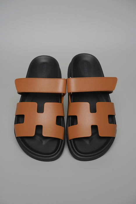Hermes Chypre Sandals in Natural Size 37.5 (Brand New)