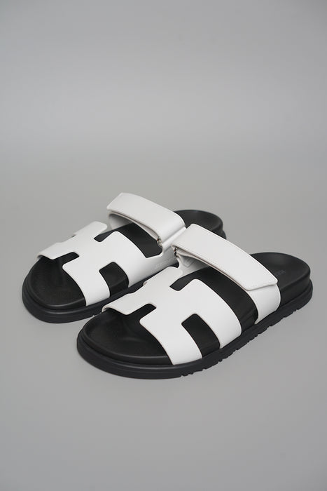 Hermes Chypre Sandal in Blanc Size 37.5 (Brand New)