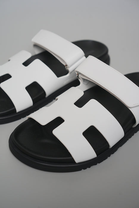 Hermes Chypre Sandal in Blanc Size 37.5 (Brand New)