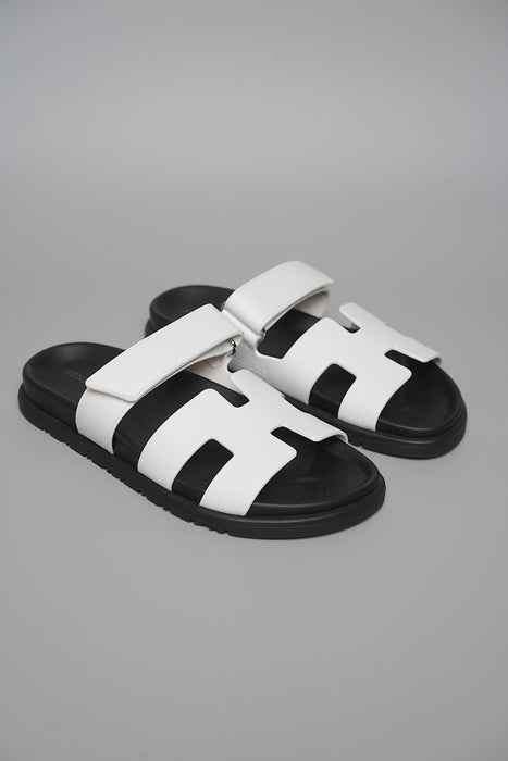 Hermes Chypre Sandal in Blanc Size 37.5 (Brand New)