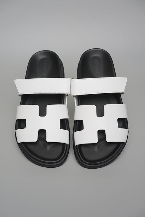 Hermes Chypre Sandal in Blanc Size 37.5 (Brand New)