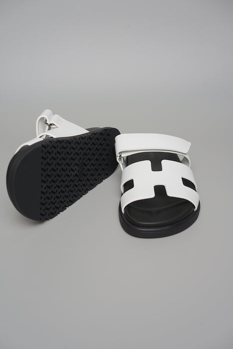 Hermes Chypre Sandal in Blanc Size 37.5 (Brand New)