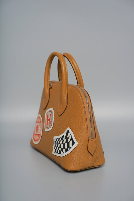 Hermes Mini Bolide in Imprime Caramel Chevre Phw (Brand New)