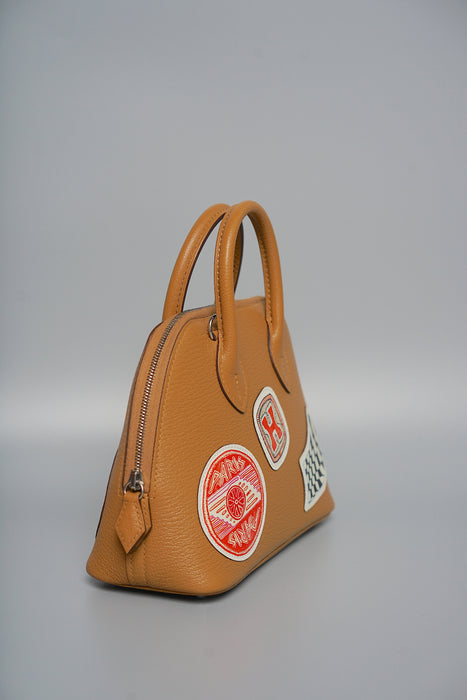 Hermes Mini Bolide in Imprime Caramel Chevre Phw (Brand New)