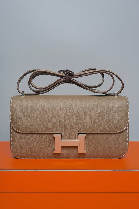 Hermes Constance Elan in Etoupe Epsom Ghw (Brand New)