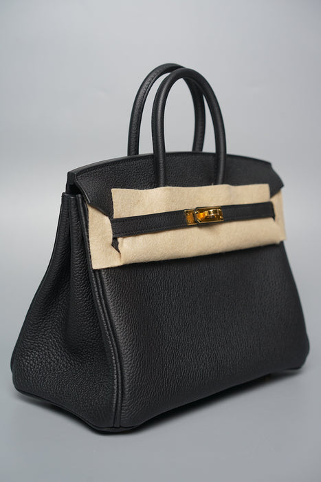 Hermes Birkin 25 in Black Togo Ghw (Brand New)