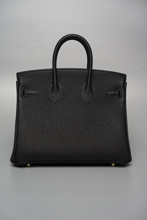 Hermes Birkin 25 in Black Togo Ghw (Brand New)